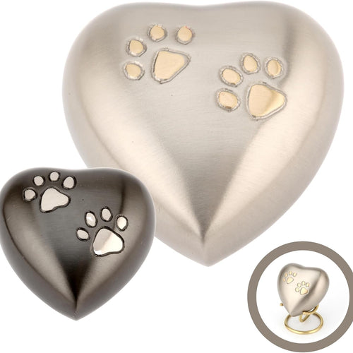 Pet Cremation Memorial Heart Keepsake Urn Chertsey Black 3