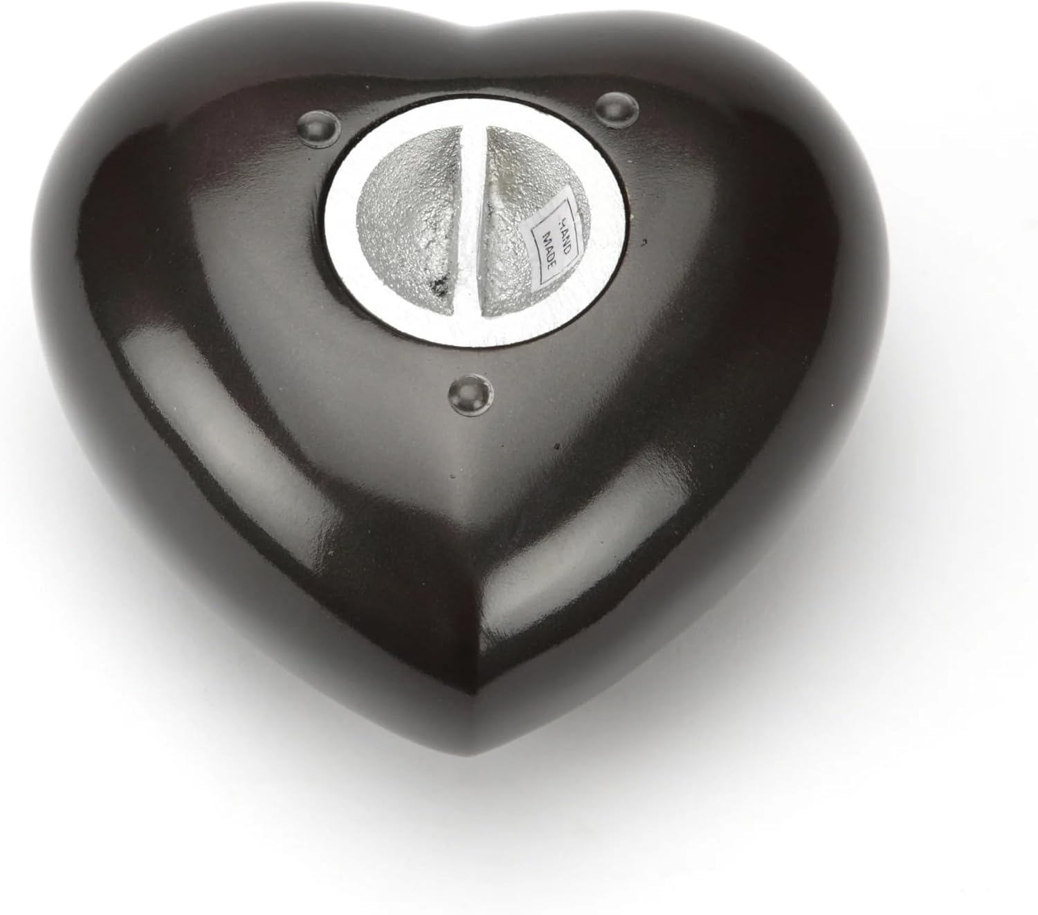 Pet Cremation Memorial Heart Keepsake Urn Chertsey Black 3"