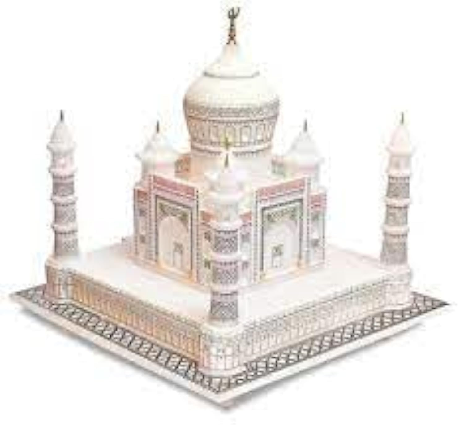 StonKraft Stone 6" Indian White Marble Agra Taj Mahal Tajmahal Replica Reconstructed Model