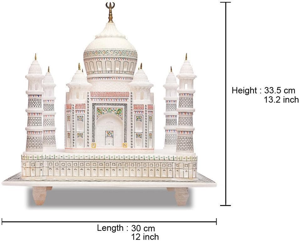 StonKraft Marble Tajmahal Replica, 12 Inches, White