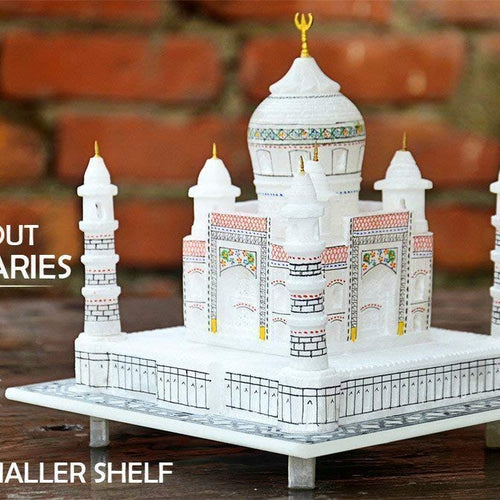 StonKraft Marble Tajmahal Replica, 12 Inches, White