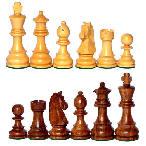 StonKraft Staunton Style Wooden Chess Pieces Chessmen Chess Coins (3.75