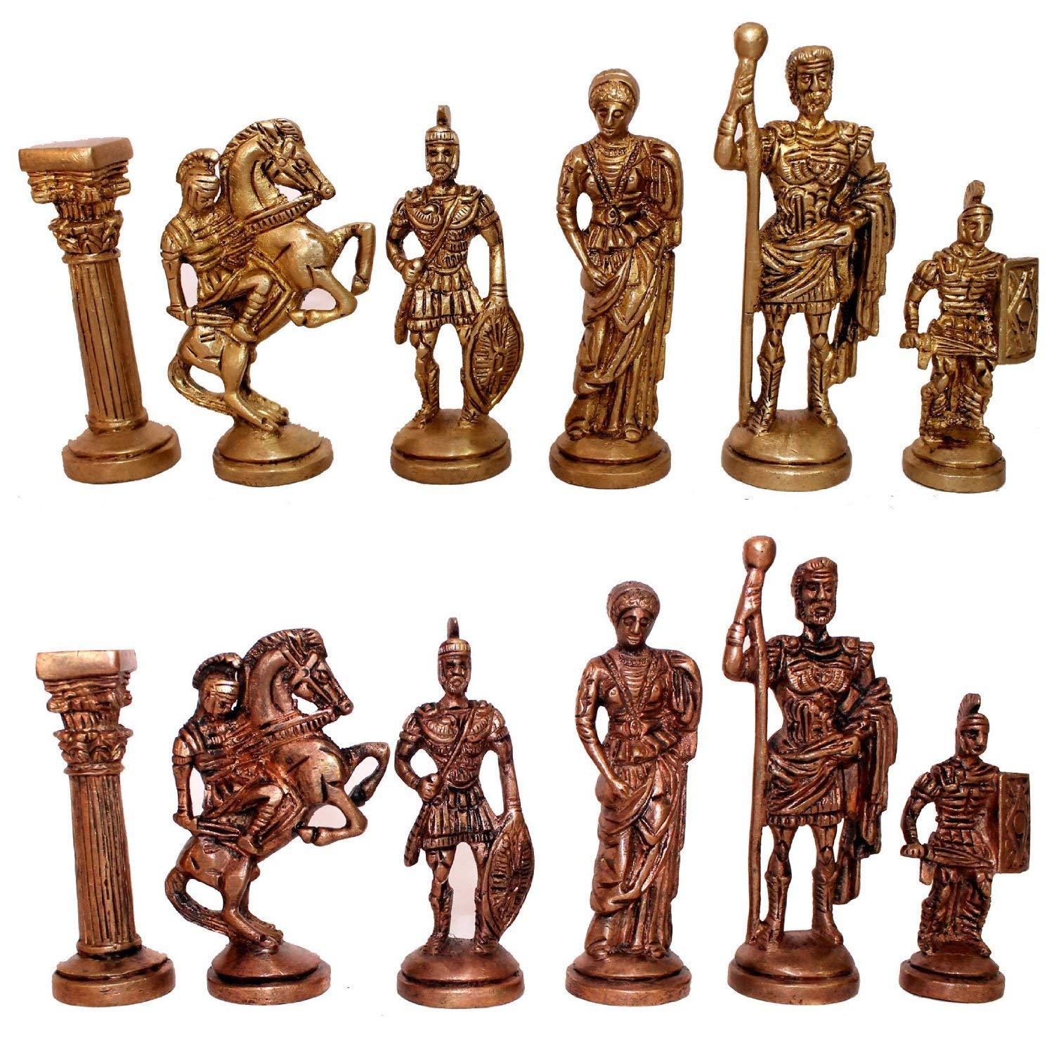 StonKraft Chess Pieces Chess Coins Pawns Chessmen, 3.5", Brass