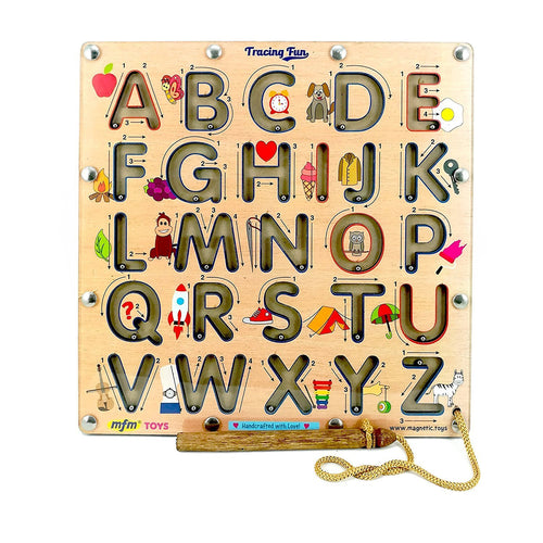 MFM Toys Magnetic Tracing Fun! - English Alphabets Lowercase
