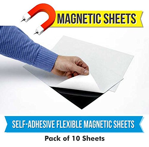 MFM Toys Self Adhesive Flexible Magnetic Sheet 300x300x0.7mm (10 Sheets)