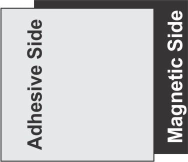 MFM Toys Self Adhesive Flexible Magnetic Sheet 300x300x0.7mm (10 Sheets)