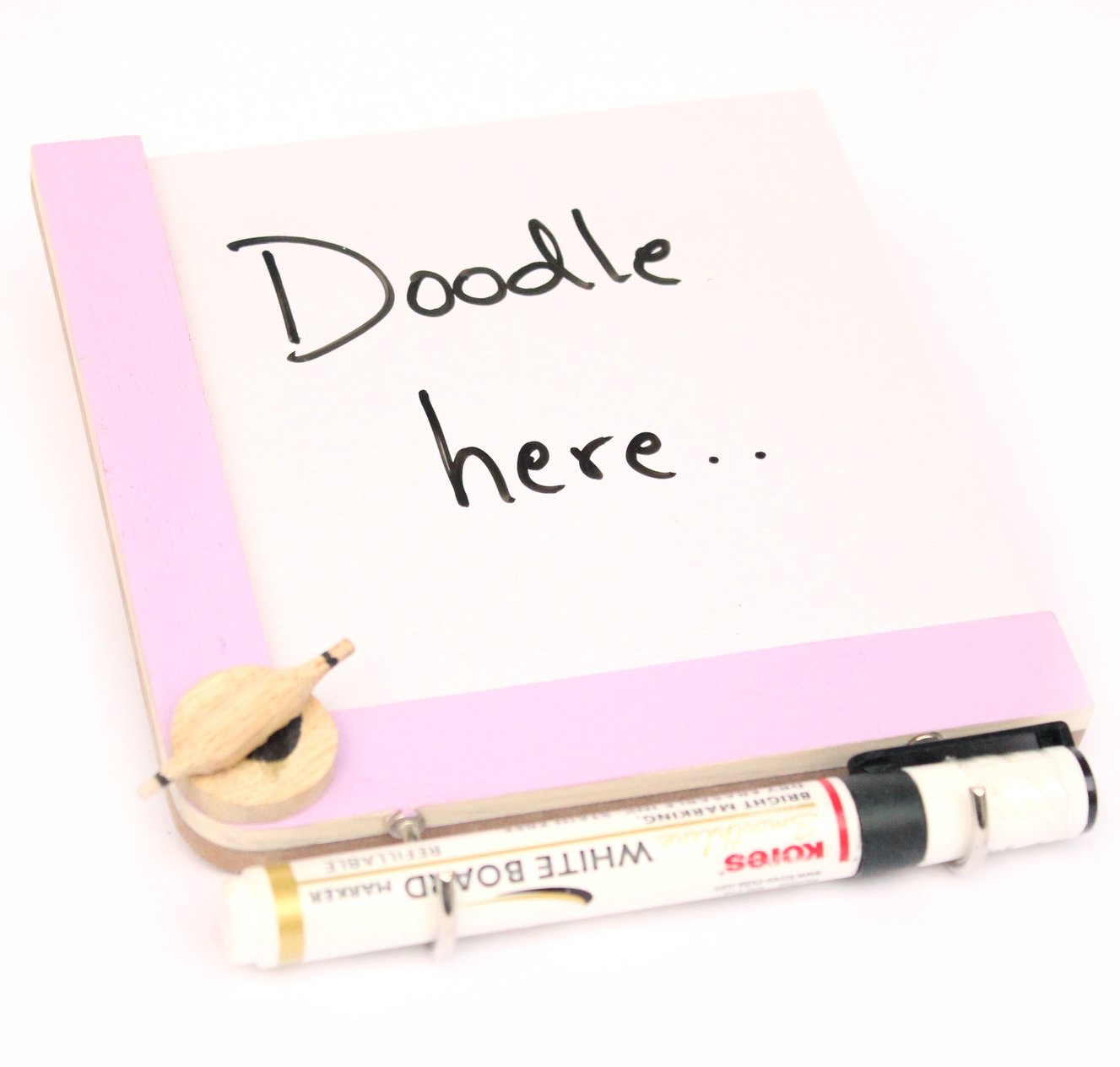 IVEI Utility Fridge Magnet with a Dry Erase Board - Budget Gifts - Unique Ideas - whiteboard (Rolling Pin, Purple)