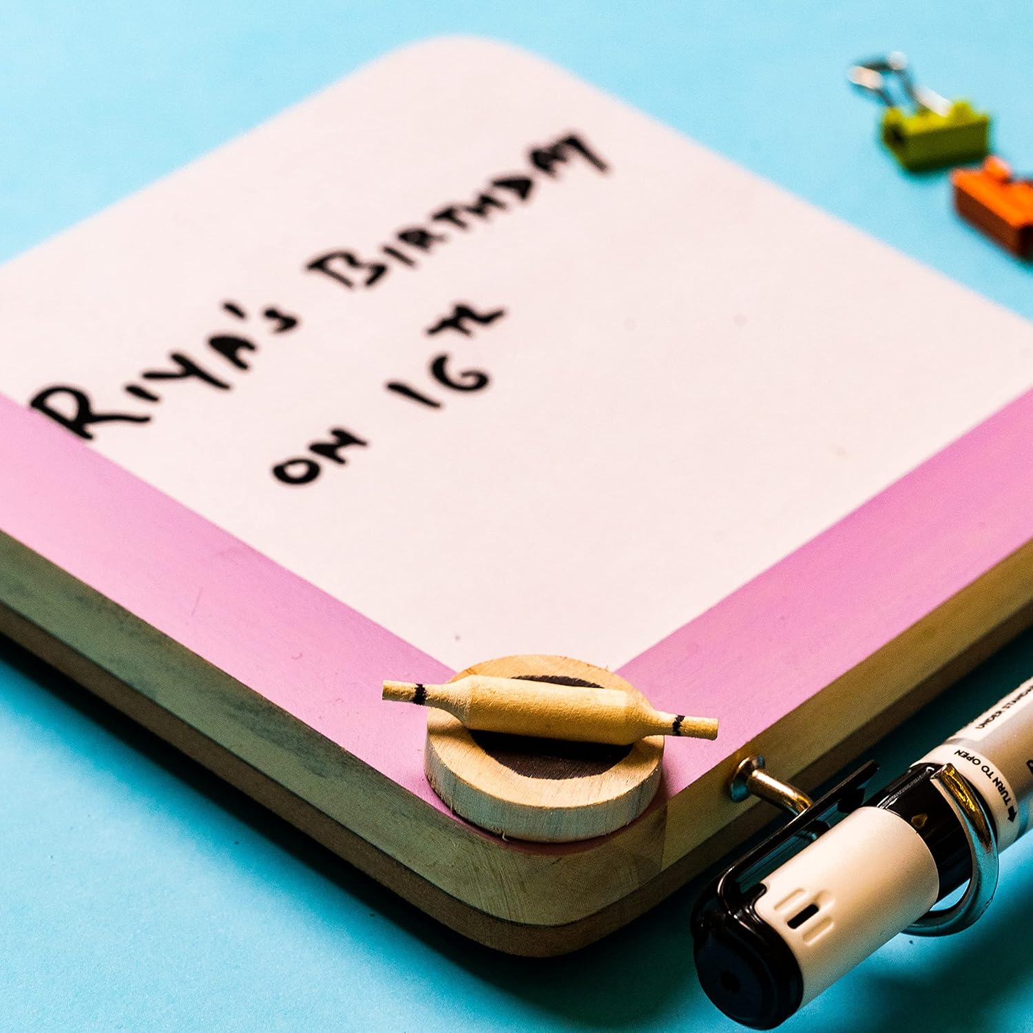 IVEI Utility Fridge Magnet with a Dry Erase Board - Budget Gifts - Unique Ideas - whiteboard (Rolling Pin, Purple)