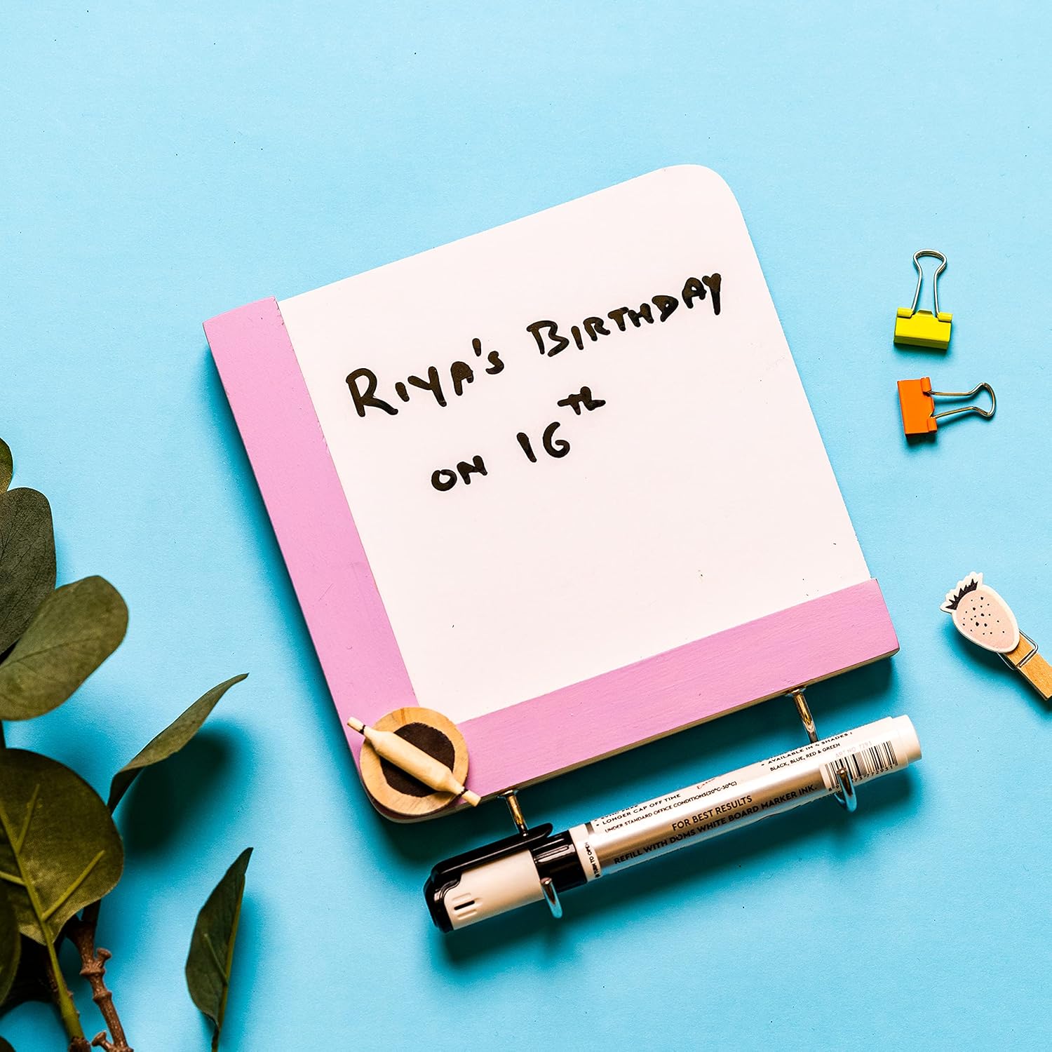 IVEI Utility Fridge Magnet with a Dry Erase Board - Budget Gifts - Unique Ideas - whiteboard (Rolling Pin, Purple)