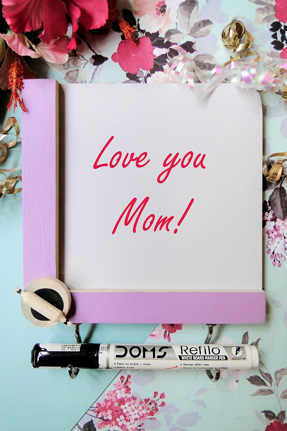 IVEI Utility Fridge Magnet with a Dry Erase Board - Budget Gifts - Unique Ideas - whiteboard (Rolling Pin, Purple)