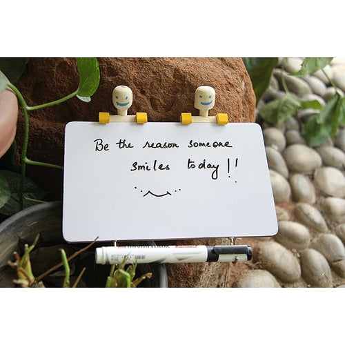 IVEI Utility Fridge Magnet with a Dry Erase Board - Budget Gifts - Unique Ideas - whiteboard (Peeping Figures, Yellow)