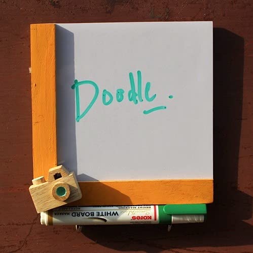 IVEI Utility Fridge Magnet with a Dry Erase Board - Budget Gifts - Unique Ideas - whiteboard (Camera, Yellow)