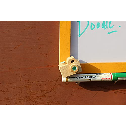 IVEI Utility Fridge Magnet with a Dry Erase Board - Budget Gifts - Unique Ideas - whiteboard (Camera, Yellow)