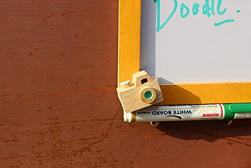 IVEI Utility Fridge Magnet with a Dry Erase Board - Budget Gifts - Unique Ideas - whiteboard (Camera, Yellow)