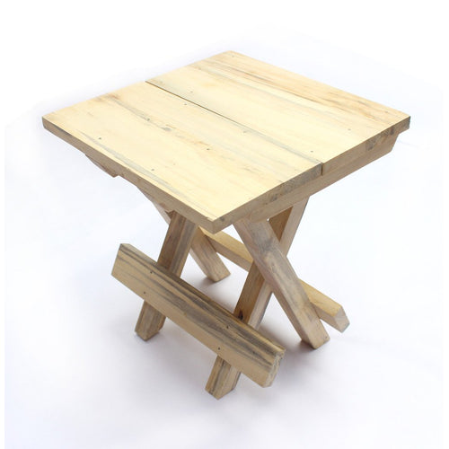IVEI Smart Wooden Folding Multi-Purpose Table - Folding Stool for Kids and Toddlers - Mini Table - Kids Play Table – Handmade Wooden Table - Attractive Gifts for Homes. Size: Small (9.5in)