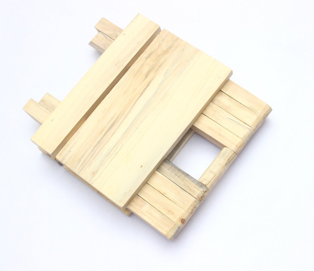 IVEI Smart Wooden Folding Multi-Purpose Table - Folding Stool for Kids and Toddlers - Mini Table - Kids Play Table – Handmade Wooden Table - Attractive Gifts for Homes. Size: Small (9.5in)