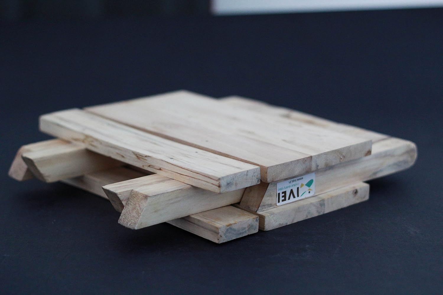 IVEI Smart Wooden Folding Multi-Purpose Table - Folding Stool for Kids and Toddlers - Mini Table - Kids Play Table – Handmade Wooden Table - Attractive Gifts for Homes. Size: Small (9.5in)