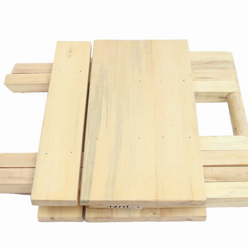 IVEI Smart Wooden Folding Multi-Purpose Table - Folding Stool for Kids and Adults - Mini Table - Kids Play Table � Flexible Handmade Wooden Table - Unique Gifts for Homes. Size: Medium (12in)