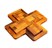 StonKraft Wooden Jigsaw/Tangram Puzzle Board (Cross Puzzle)