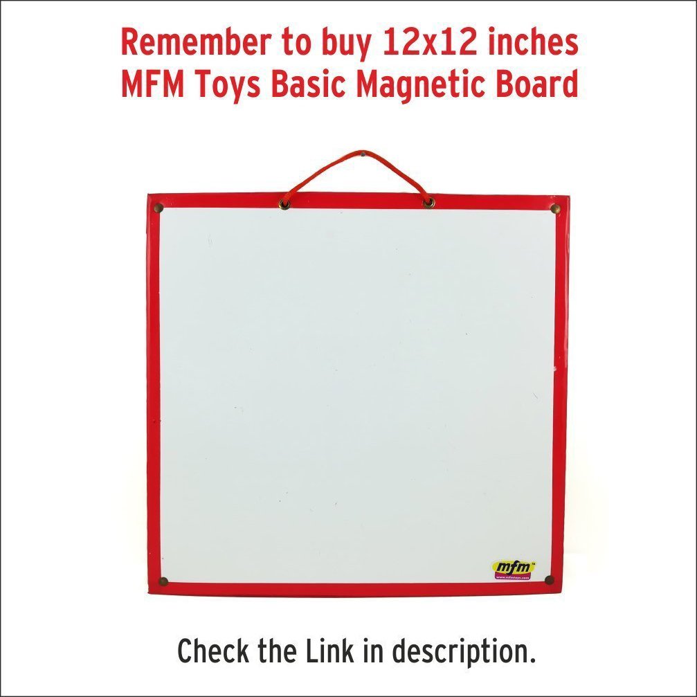 MFM Toys Primary Sentence Builder Kit | English Language | 101 Magnetic Tiles (Ages 4+) (Does Not Include Magnetic Board)