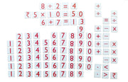 MFM Toys Numerals and Operations Signs ~ Magnetic Maths Manipulatives for Classroom/Home | 100 Magnetic Tiles | (Does not Include Magnetic Board)