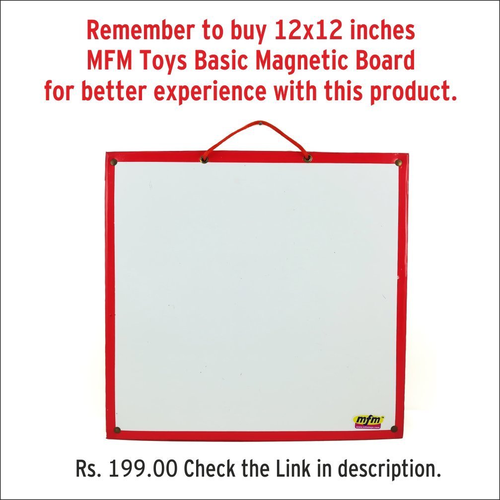 MFM Toys Numerals and Operations Signs ~ Magnetic Maths Manipulatives for Classroom/Home | 100 Magnetic Tiles | (Does not Include Magnetic Board)