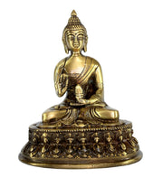 ESPLANADE Brass Buddha - Meditating Buddha - Showpiece | Home Decor | Brass Metal Idol Statue Figurine Murti