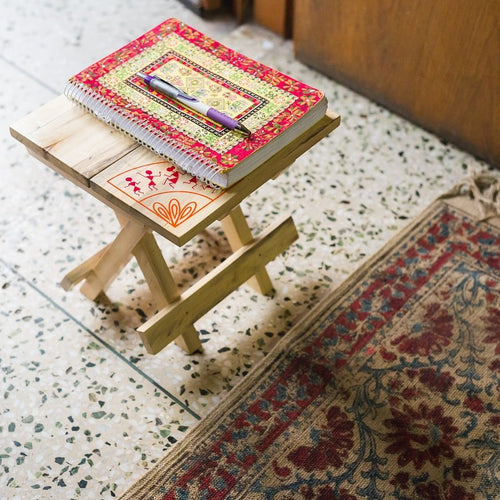 IVEI warli Wooden Portable Folding Table - Small (9.5in)
