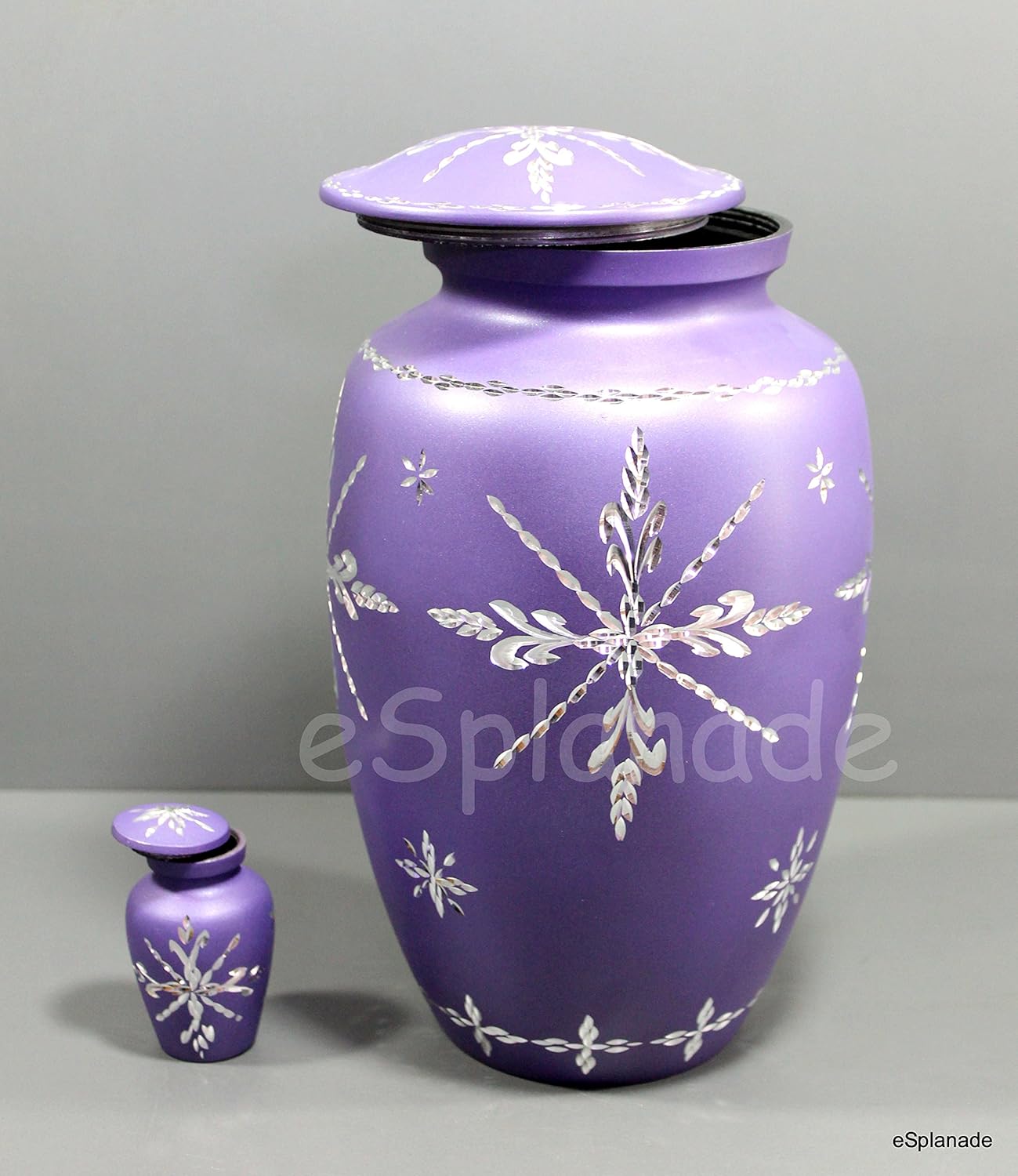 eSplanade Cremation urn Memorial Container Jar Pot with Keepsake | Cremation Urns