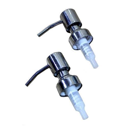 KLEO Stainless Steel Liquid Soap Dispenser Replacement Pump | Soap Pump | Lotion Pump - Pack of 2