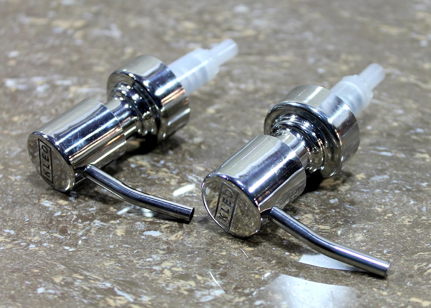 KLEO Stainless Steel Liquid Soap Dispenser Replacement Pump | Soap Pump | Lotion Pump - Pack of 2