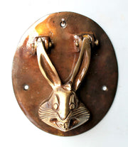 eSplanade 5.5" Rabbit Design Brass Door Knocker 100% Brass | Home Decor