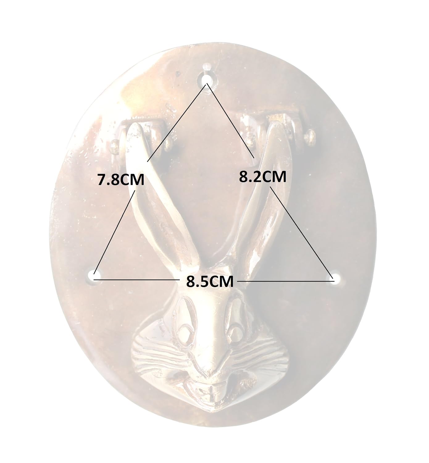 eSplanade 5.5" Rabbit Design Brass Door Knocker 100% Brass | Home Decor