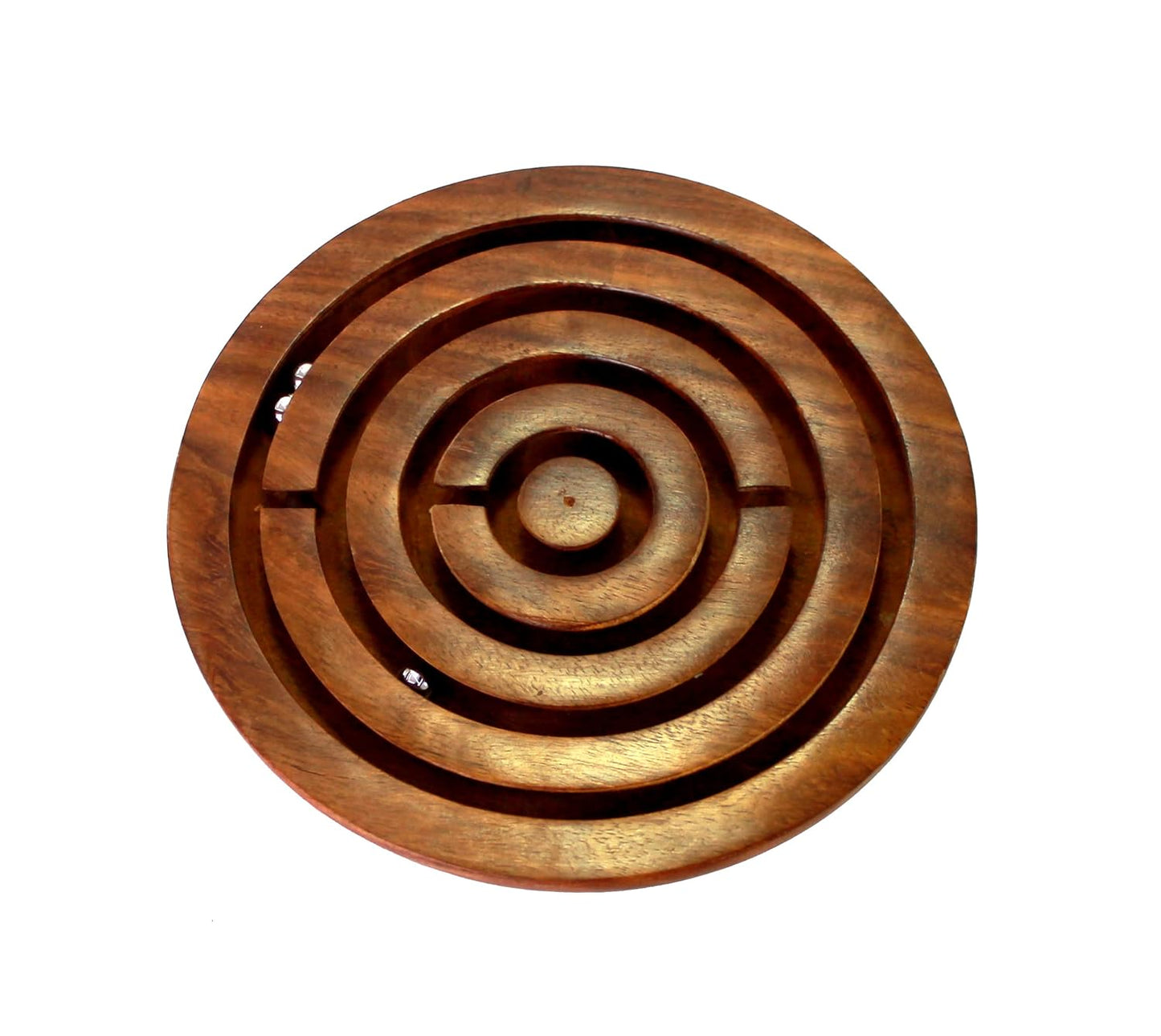 StonKraft Wooden Labyrinth Board Game Ball in a Maze Puzzle Toys - Indoor Puzzle Game for Young Adults (6 Inches)
