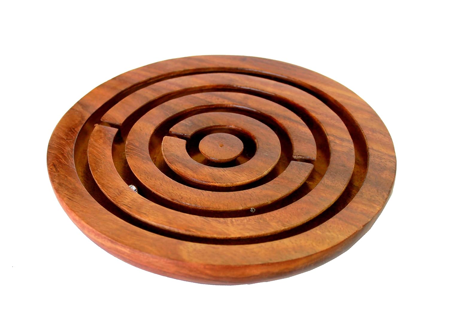 StonKraft Wooden Labyrinth Board Game Ball in a Maze Puzzle Toys - Indoor Puzzle Game for Young Adults (6 Inches)