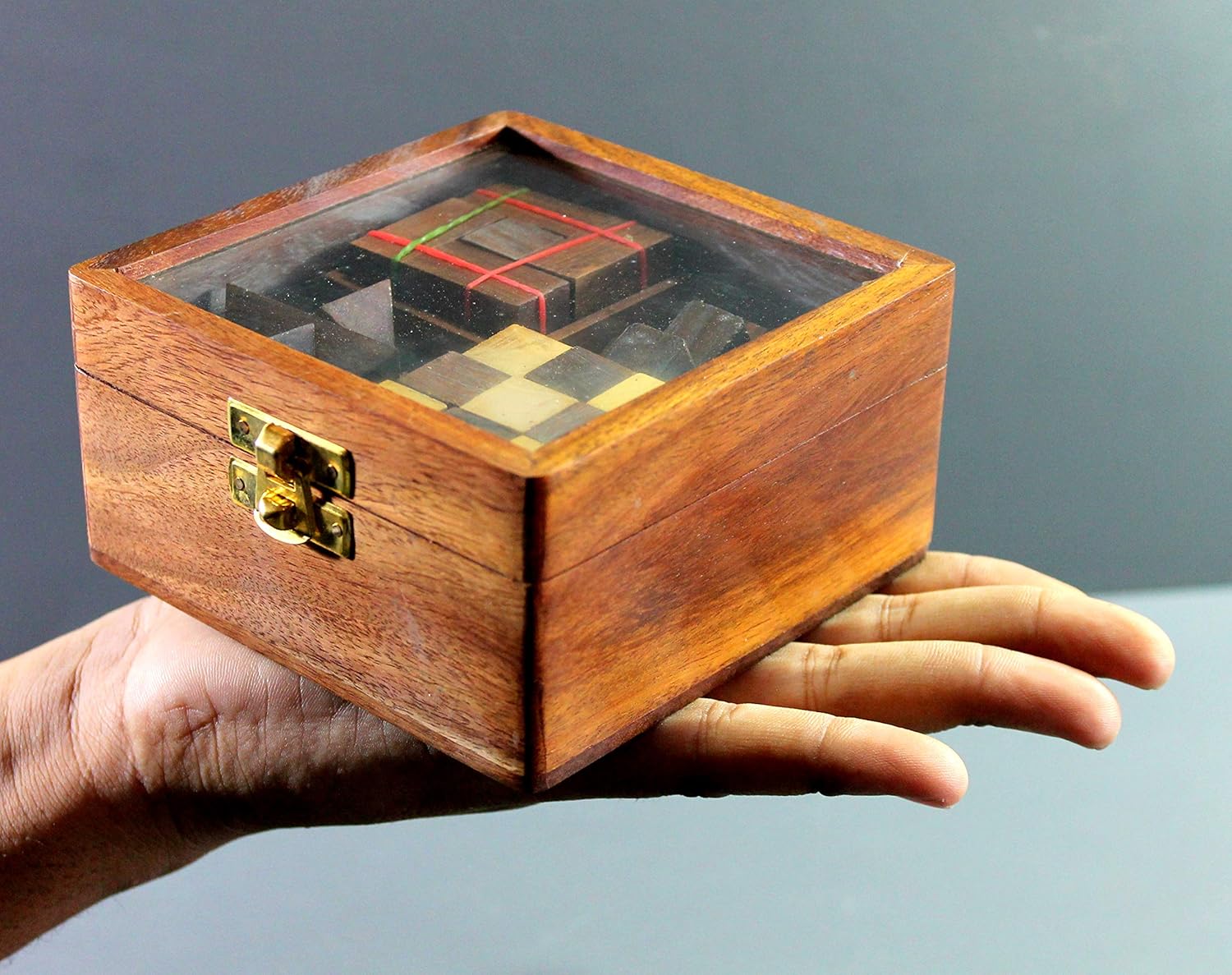 Stonkraft Wooden Puzzle Games Set 3D Puzzles for Teens and Adults.