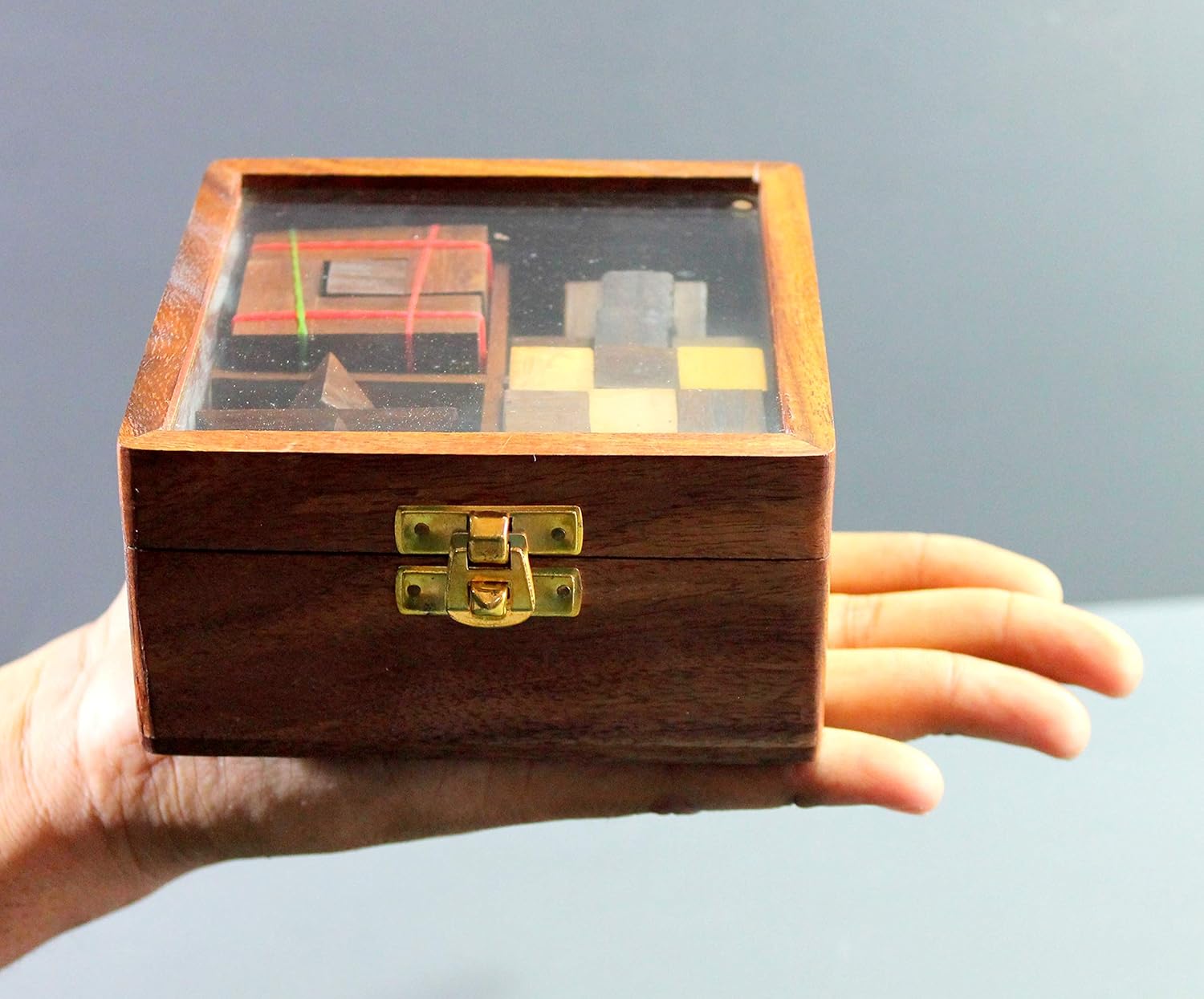 Stonkraft Wooden Puzzle Games Set 3D Puzzles for Teens and Adults.