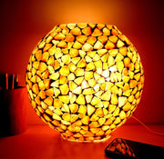 eSplanade Decorative Bedside Table Lamp 9.5-inch Tall (Beige) | Bedside Lamp | Reading Light | Christmas Lights | Christmas Gifts Ideas | Home Decor