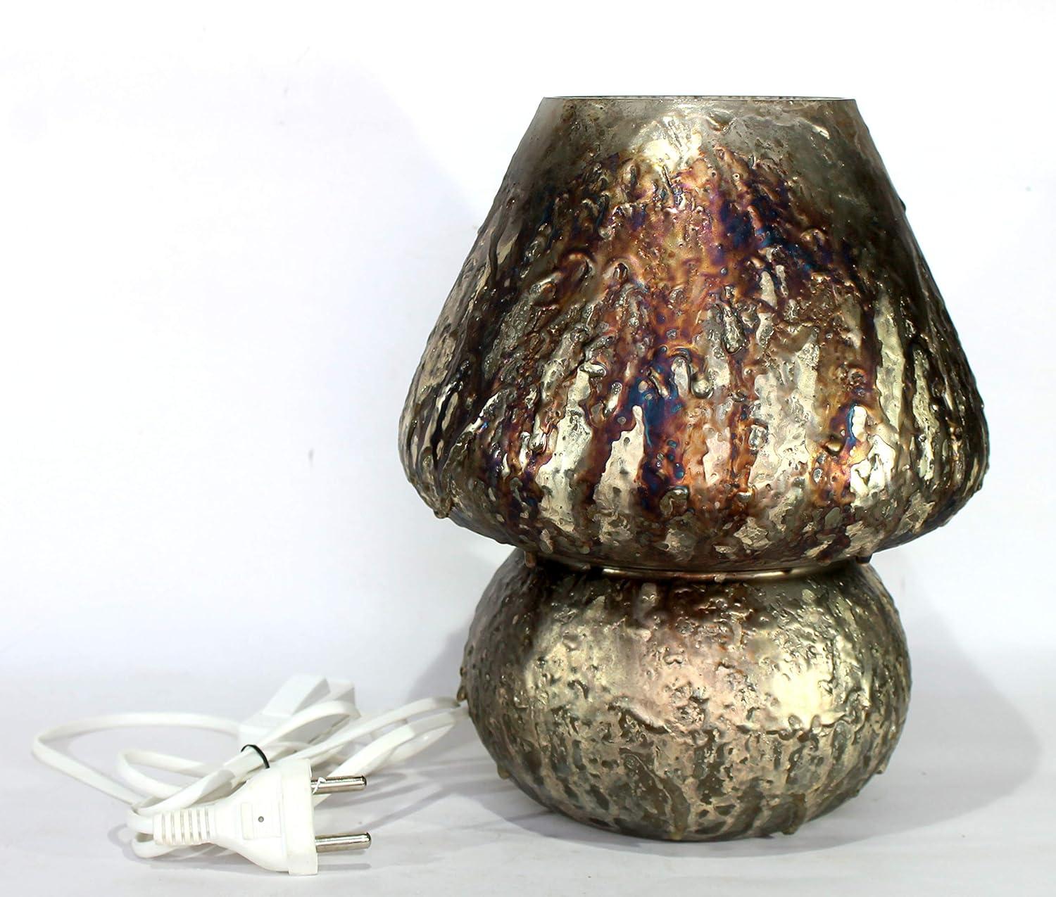 ESPLANADE Decorative Bedside Table Lamp 9.75 Inches, Metallic