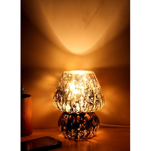 ESPLANADE Decorative Bedside Table Lamp 9.75 Inches, Metallic