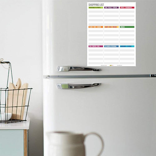 mfm toys fridge magnet write-erase notepads planners! (shopping list)- Multi color