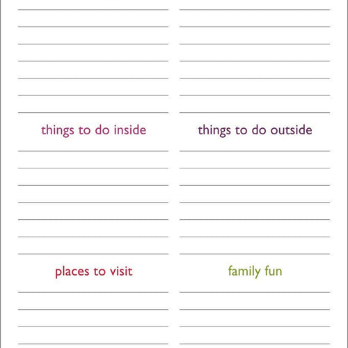 MFM TOYS Fridge Magnet Write-Erase Notepads Planners! Lockdown planner, Home Activities for Summer Vacations (Boredom Buster)
