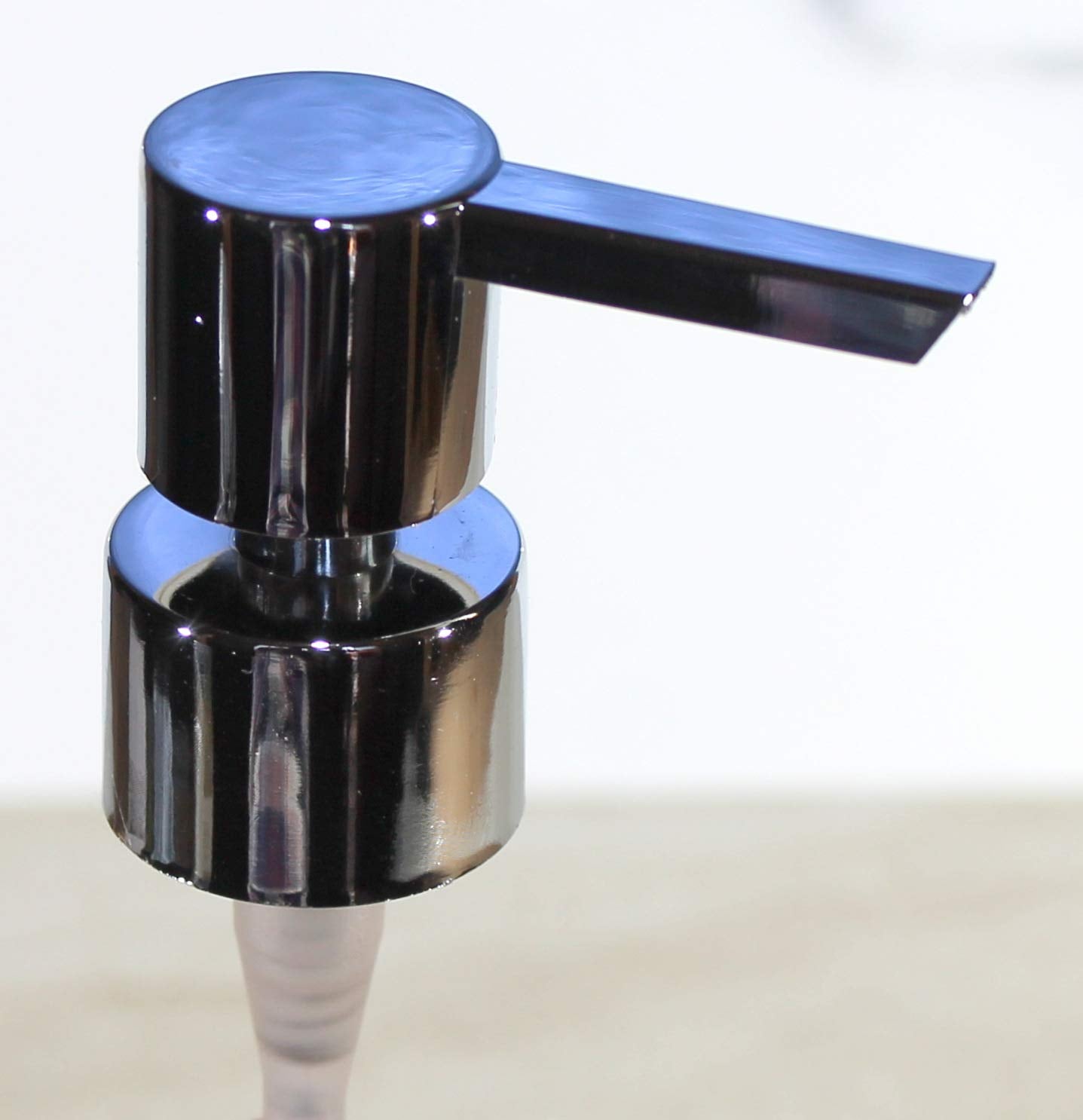 KLEO Chrome Finish Plastic Liquid Soap Dispenser Replacement Pump | Soap Pump | Lotion Pump - Pack of 4 (4 Piece Set)