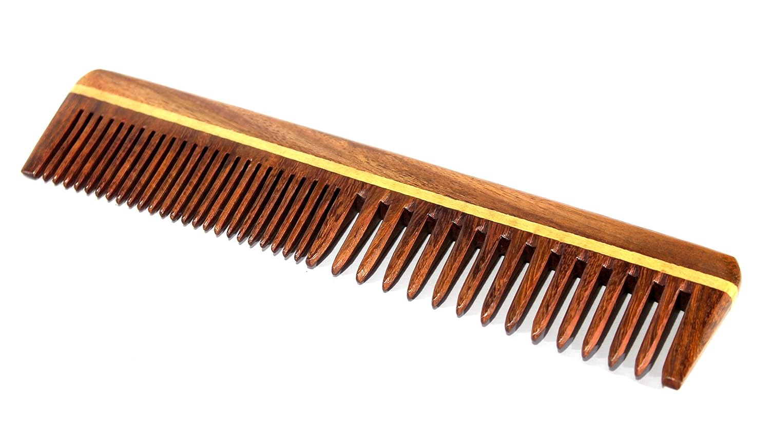 eSplanade Wooden Comb for Men & Women - Sheesham Wood Handmade Hair, Beard Comb. (7.5 Inch)
