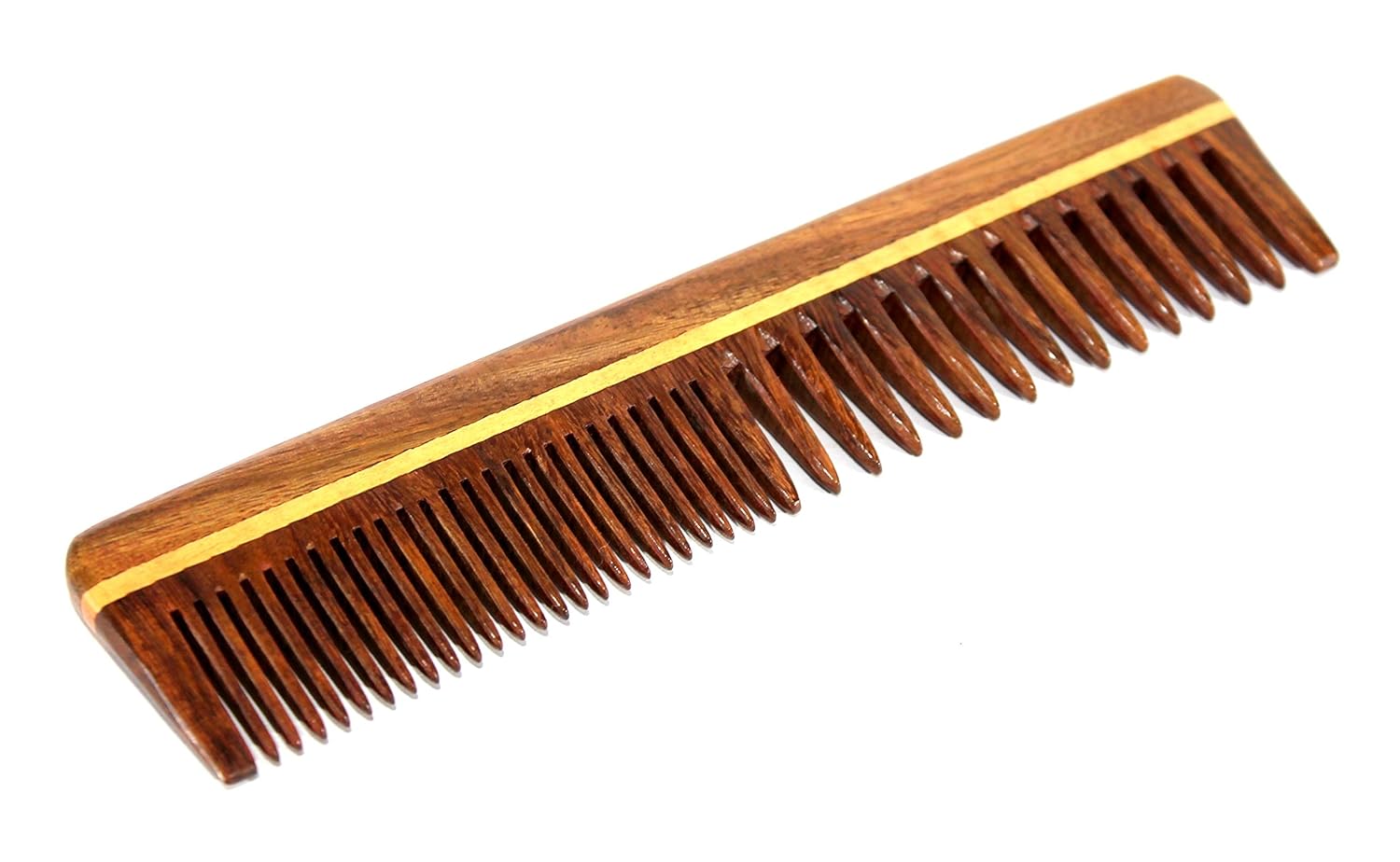 eSplanade Wooden Comb for Men & Women - Sheesham Wood Handmade Hair, Beard Comb. (7.5 Inch)