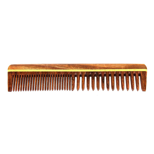 eSplanade Wooden Comb for Men & Women - Sheesham Wood Handmade Hair, Beard Comb. (7.5 Inch)