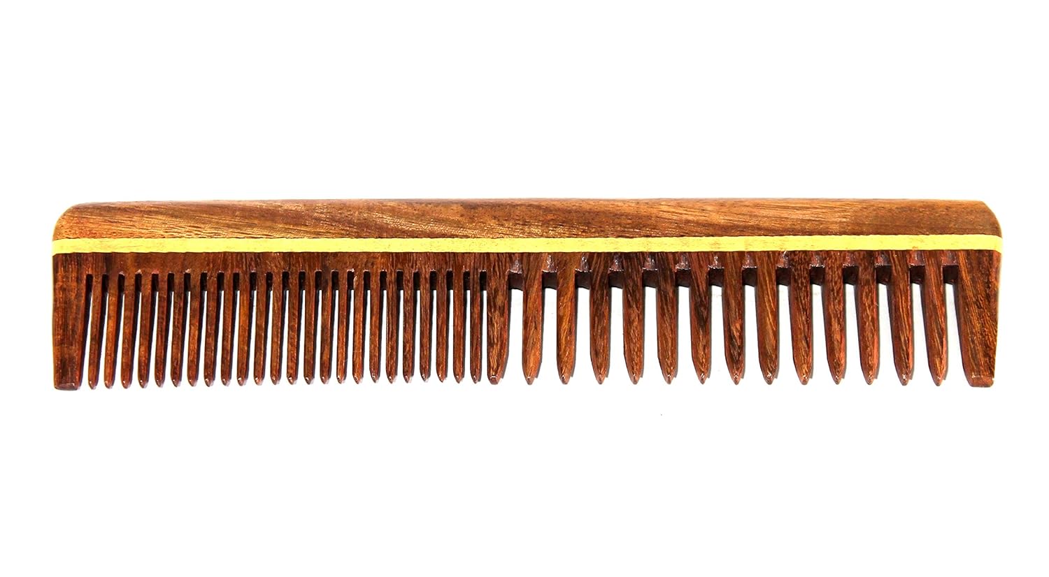 eSplanade Wooden Comb for Men & Women - Sheesham Wood Handmade Hair, Beard Comb. (7.5 Inch)