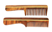 eSplanade Sheesham Rosewood Comb for Hair Beard Moustache (Set of 3) - Beauty Care Items For Men & Women - Brown (81A+76A+42) (81A+73A Comb Set of 2)