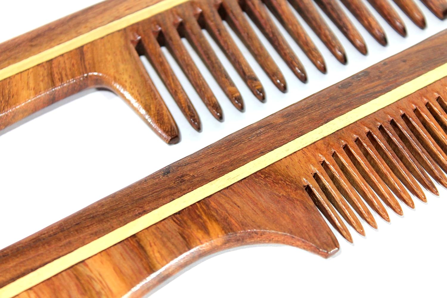 eSplanade Sheesham Rosewood Comb for Hair Beard Moustache (Set of 3) - Beauty Care Items For Men & Women - Brown (81A+76A+42) (81A+73A Comb Set of 2)