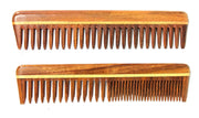 eSplanade Wooden Comb for Men & Women (Set of 2) - Sheesham Wood Handmade Moustache Comb.